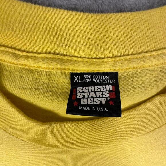 Vintage 80’s Screen Stars Great Oklahoma Duck Race Yellow Duck Graphic Tshirt XL - Picture 3 of 7